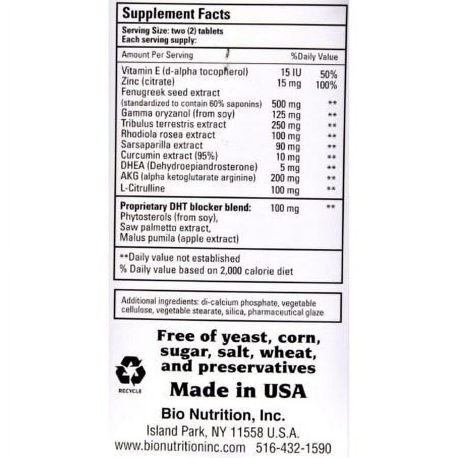 Bio Nutrition Testosterone Wellness for Men 60 Tabs