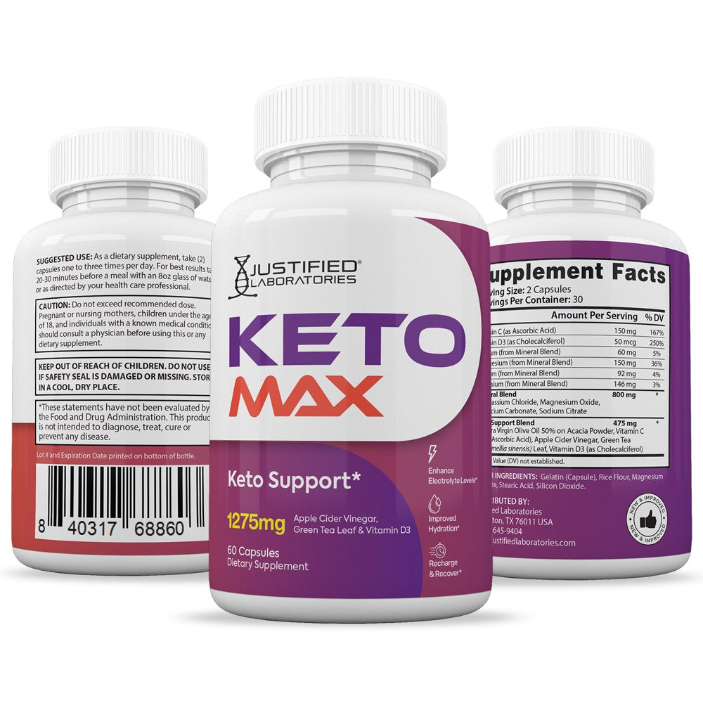 (3 Pack) Keto Max ACV Pills 1275Mg Dietary Supplement 180 Capsules - Nutricity.com.au