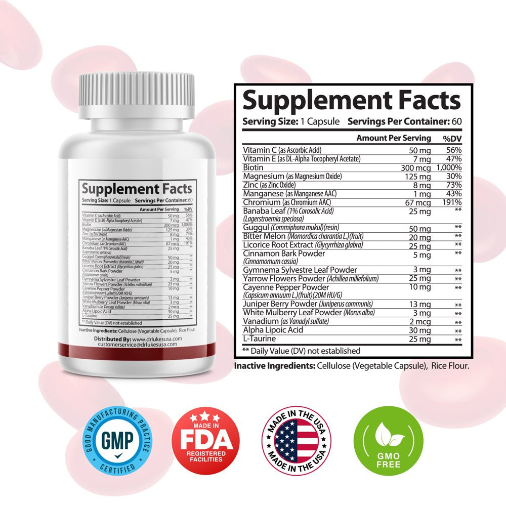 Bloodsyl- Sugar/Heart/Advanced Cardiovascular Support - 60 Capsules- Dr. Luke'S