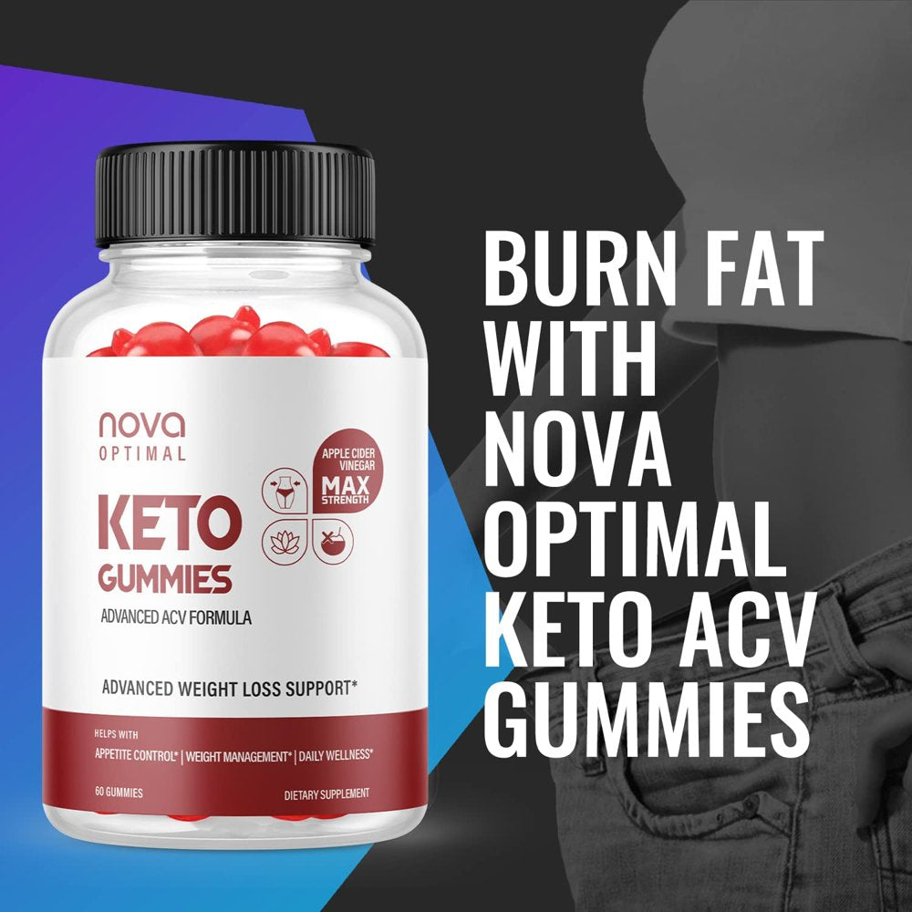 (2 Pack) Nova Optimal Keto Gummies - Supplement for Weight Loss - Energy & Focus Boosting Dietary Supplements for Weight Management & Metabolism - Fat Burn - 120 Gummies - Nutricity.com.au