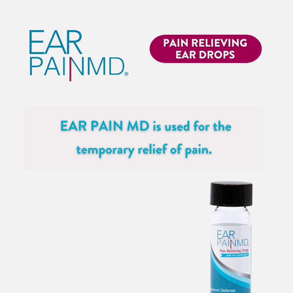 Eosera Ear Pain MD, Maximum Strength Ear Pain Relief Drops with 4% Lidocaine, .5 Fl. Oz.