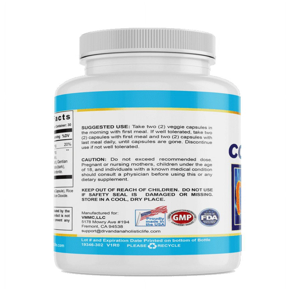 Colon Cleanse by Dr. VANDANA'S Holistic Life, 60 Count