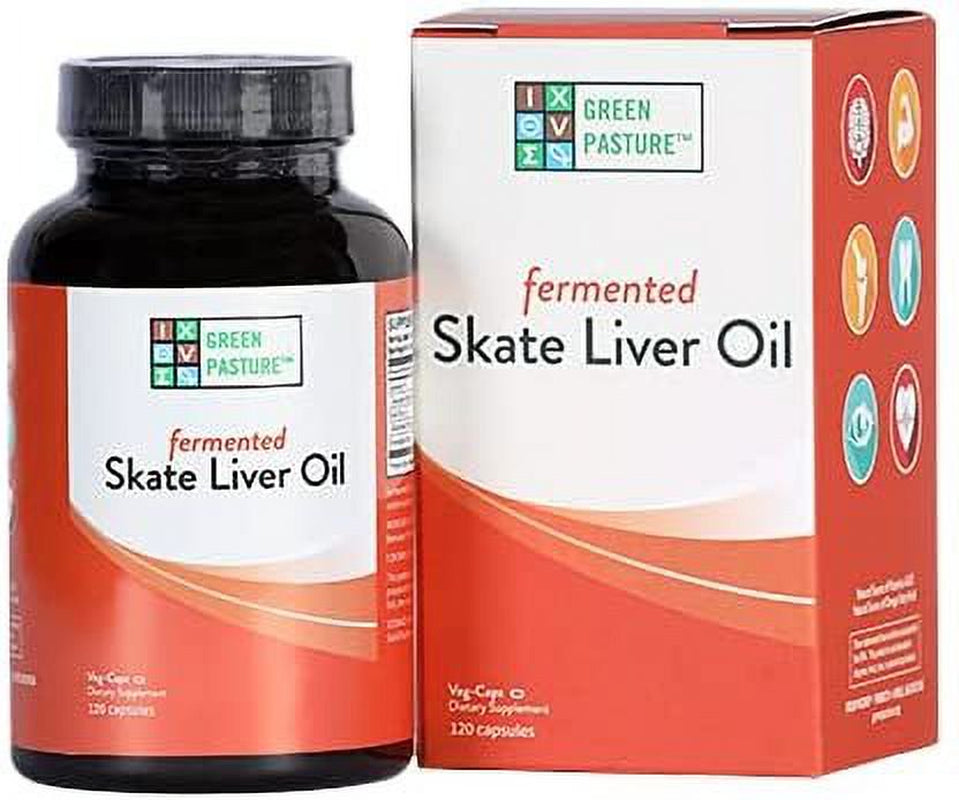 Blue Ice Fermented Skate Liver Oil 120 Caps Package May Vary