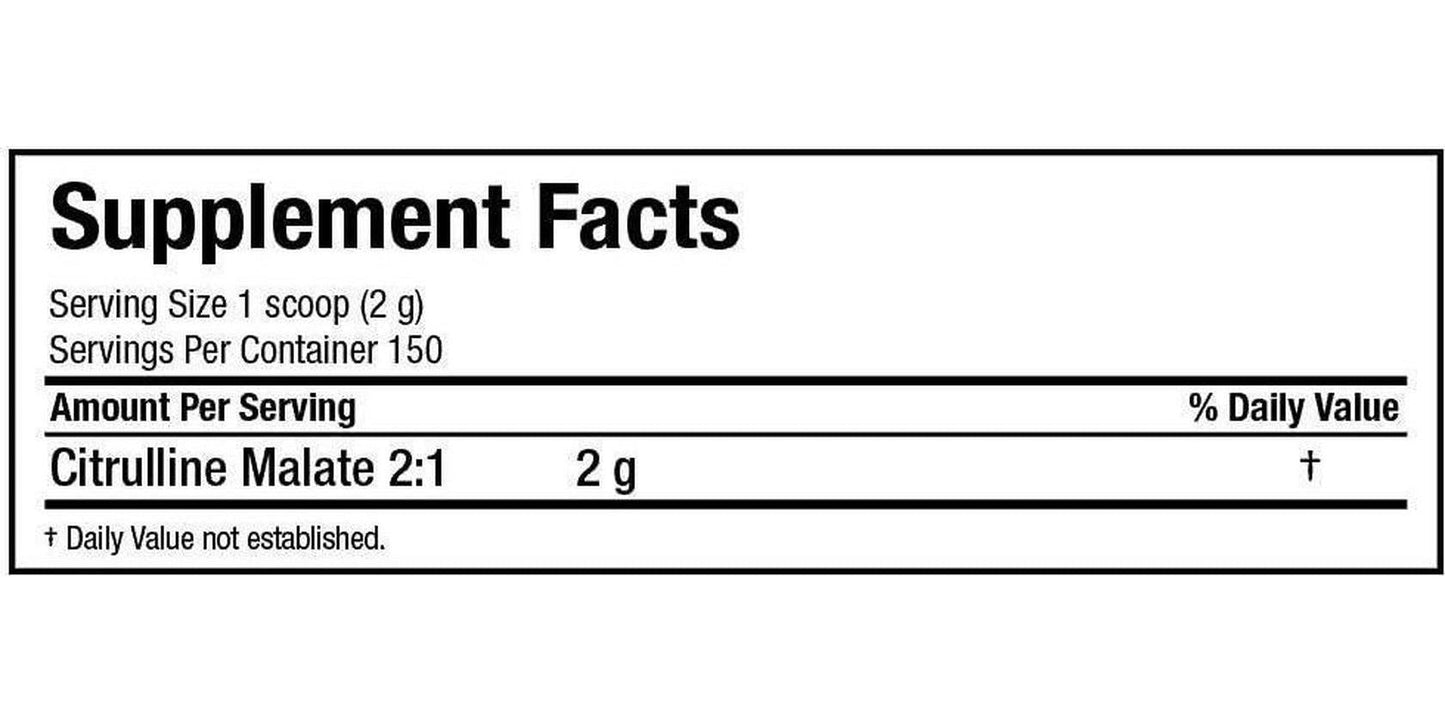 ALLMAX Citrulline Malate 2: 1 Muscle Endurance Enhancer, 300 grams