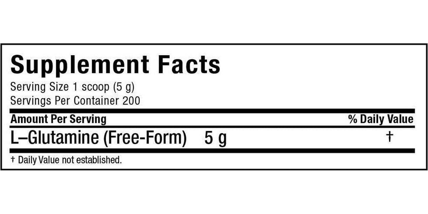 ALLMAX Nutrition L - Glutamine Powder, Muscle Recovery Formula, Gluten Free, Vegan, 1000 Grams