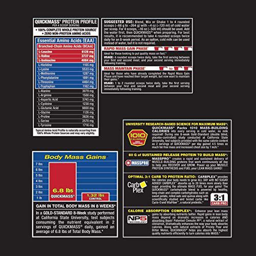 ALLMAX Nutrition QuickMass Rapid Mass Gain Catalyst, Vanilla, 12 lbs