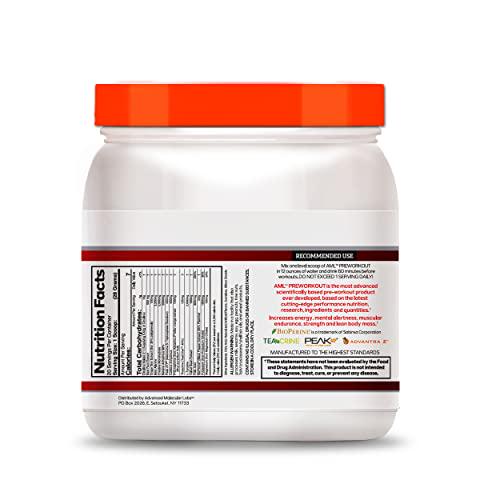 AML Advanced Molecular Labs - Preworkout X-treme Fruit Punch, 19.75 oz
