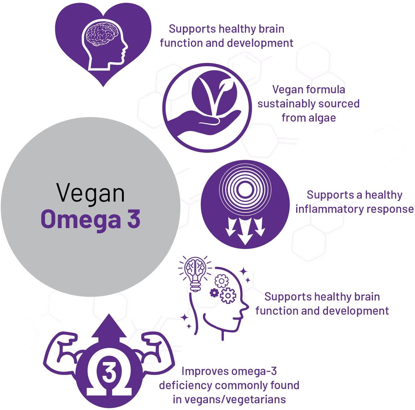 AOR Vegan Omega 3, 120 Softgels