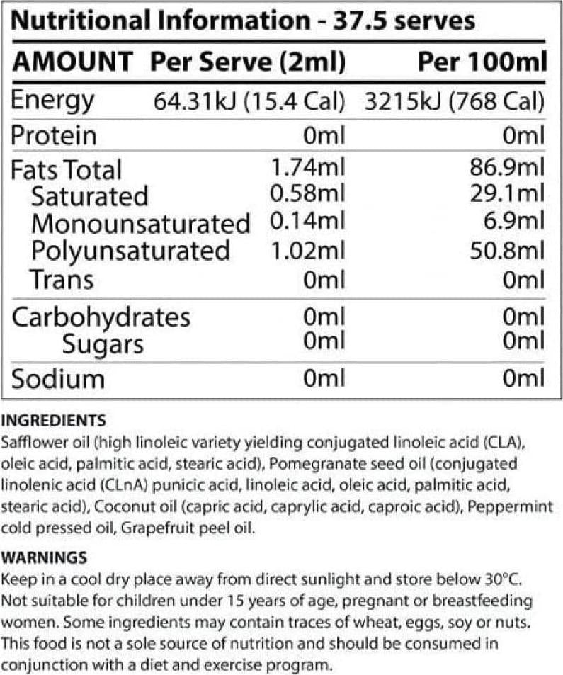 ATP Science Amperage Pre-Workout Oil 75 ml