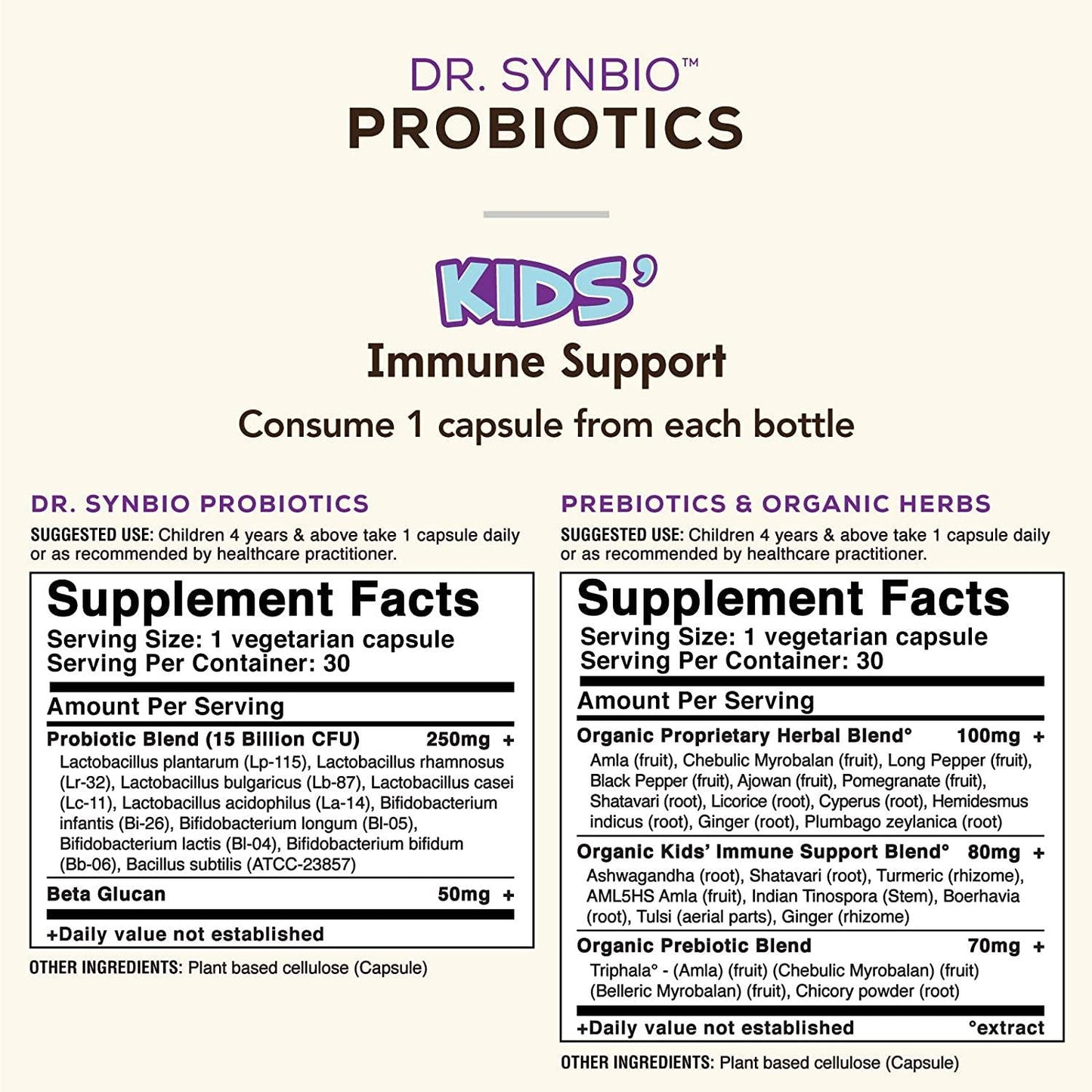 AVIRA ORGANICS Avira Organics Probiotics - Kids Immune Support, 60 Count