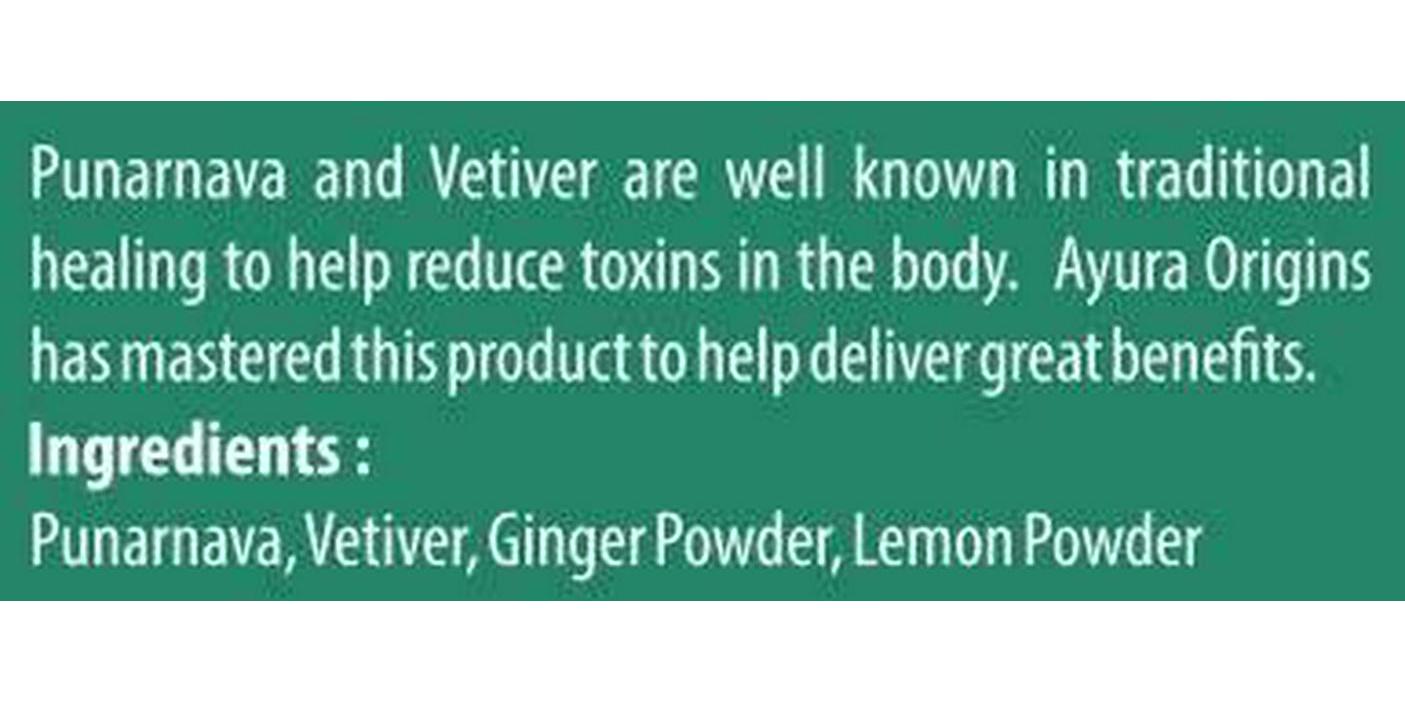AYURA ORIGINS Nature's Punarnava and Vetiver Max - Herbal Supplement to Support Kidney Health
