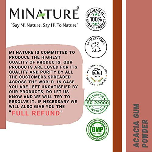 Acacia Gum Powder by mi Nature | Acacia Senegal| Acacia Fiber Powder | 227g( 8 oz) ( 0.5 lb) | Non-GMO | Vegan | 100% ONLY Acacia Gum Powder | Gluten Free