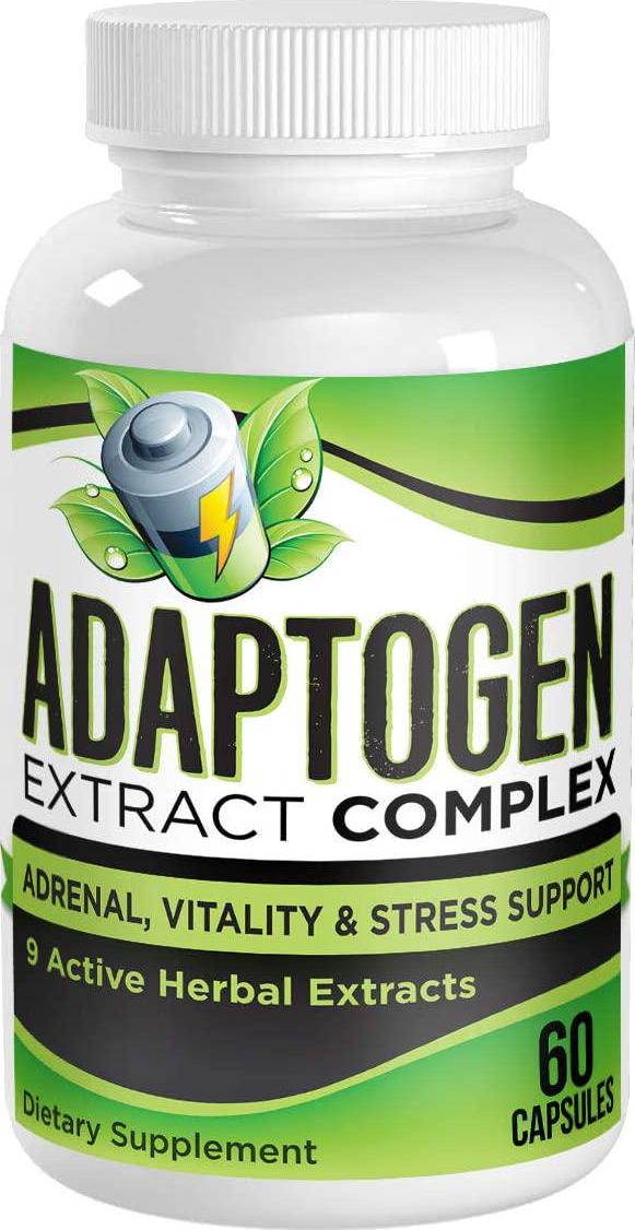 Adaptogen Extract Supplement Blend - Adaptogens Supplements - Herbal Adaptogen Formula Complex - 60 Capsules