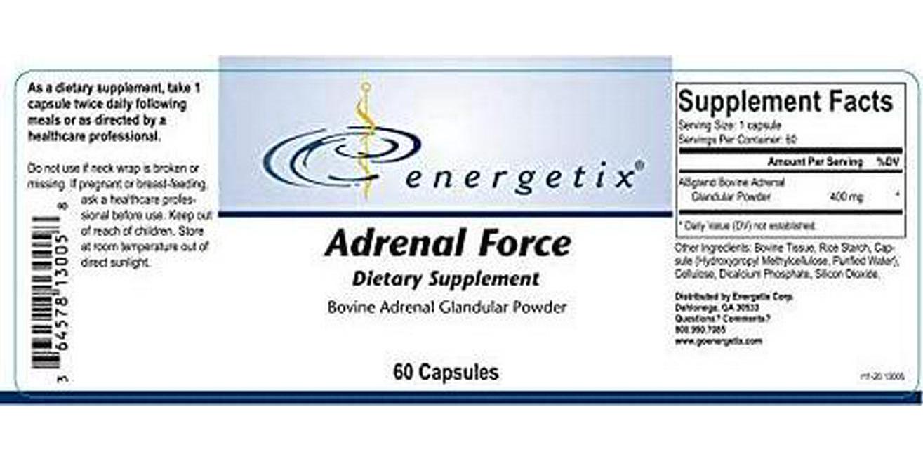 Adrenal Force 60 Capsules by Energetix