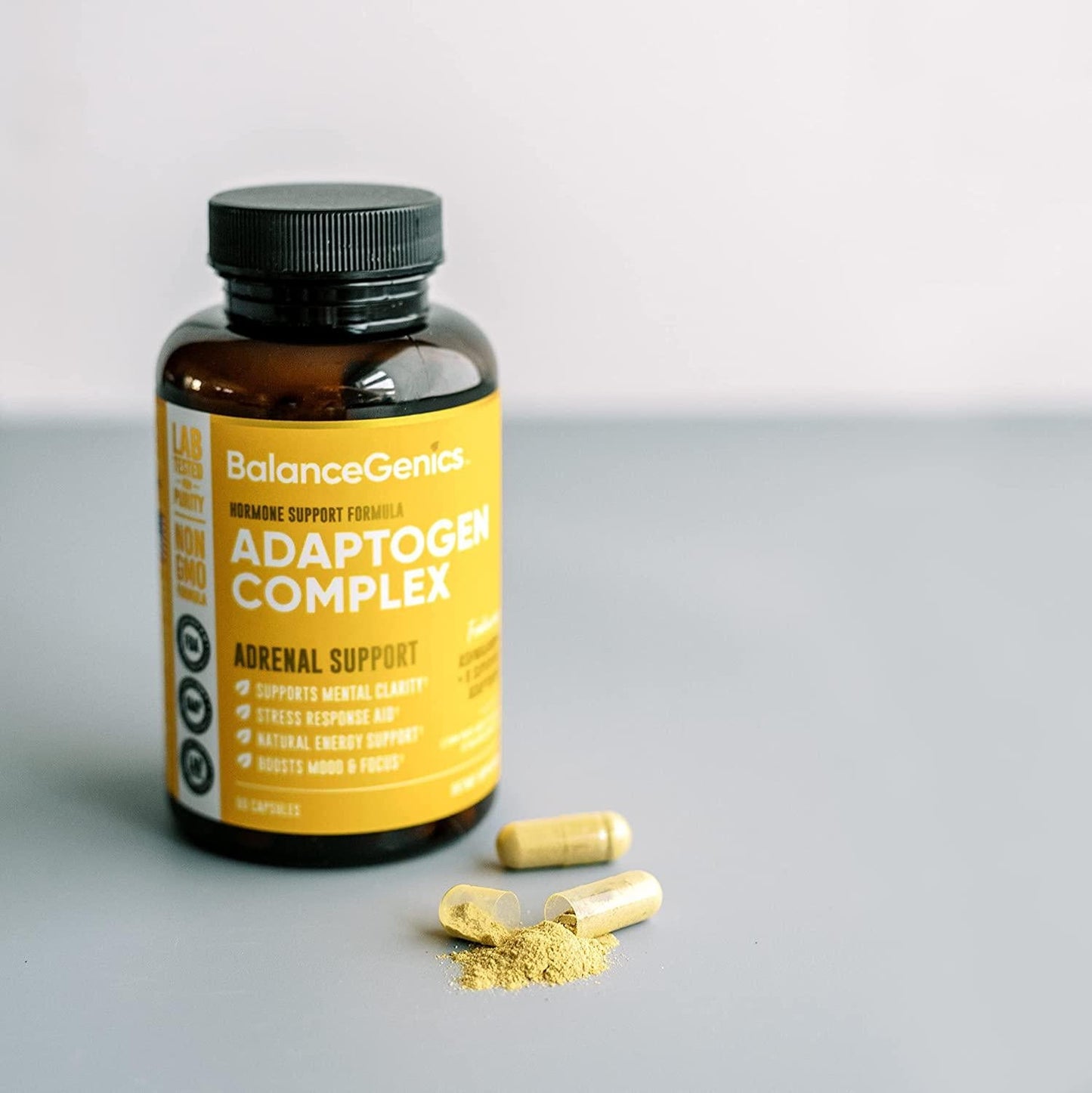 Adrenal Support, Stress Relief, Cortisol Manager - Adrenal Support Supplements with Ashwagandha, Holy Basil, Suma Root, Licorice Root Offering Stress Response, Anxiety Relief, Adrenal Health