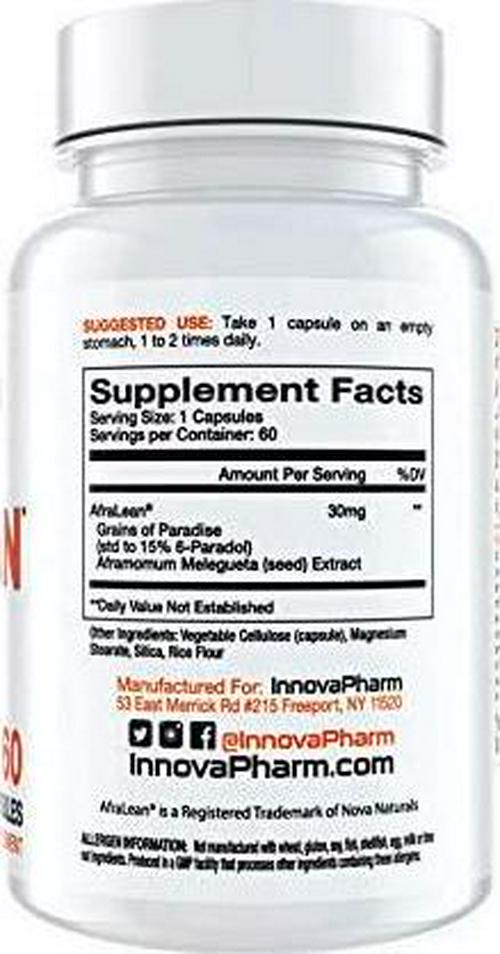 AfraLean - Aframomum Melegueta Seed Extract - 30mg -60s