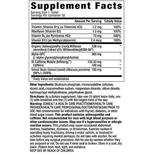 Ageless Male Pro-T Zone - Mens Supplement for Supporting Strength, Energy and Focus, Caffeine Pill and Nootropic, Get Into The Zone with Clean Sustainable Energy - 30 Tablets