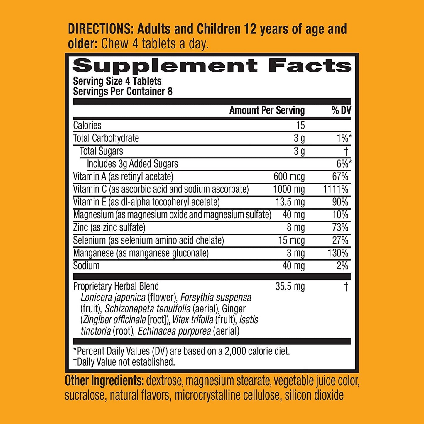 Airborne Very Berry Chewable Tablets, 32 count - 1000mg of Vitamin C - Immune Support Supplement (Packaging May Vary)