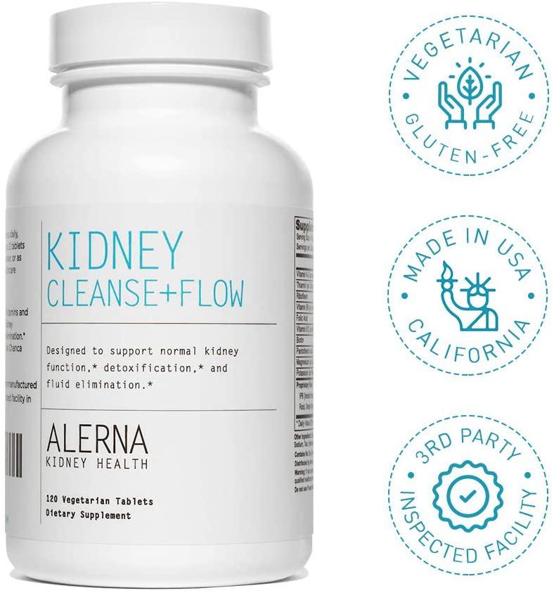 Alerna Kidney Health: Kidney Cleanse + Flow with Chanca Piedra aka Stone Breaker, IP6, Gravel Root to Support Normal Kidney Function - (3 Bottles)