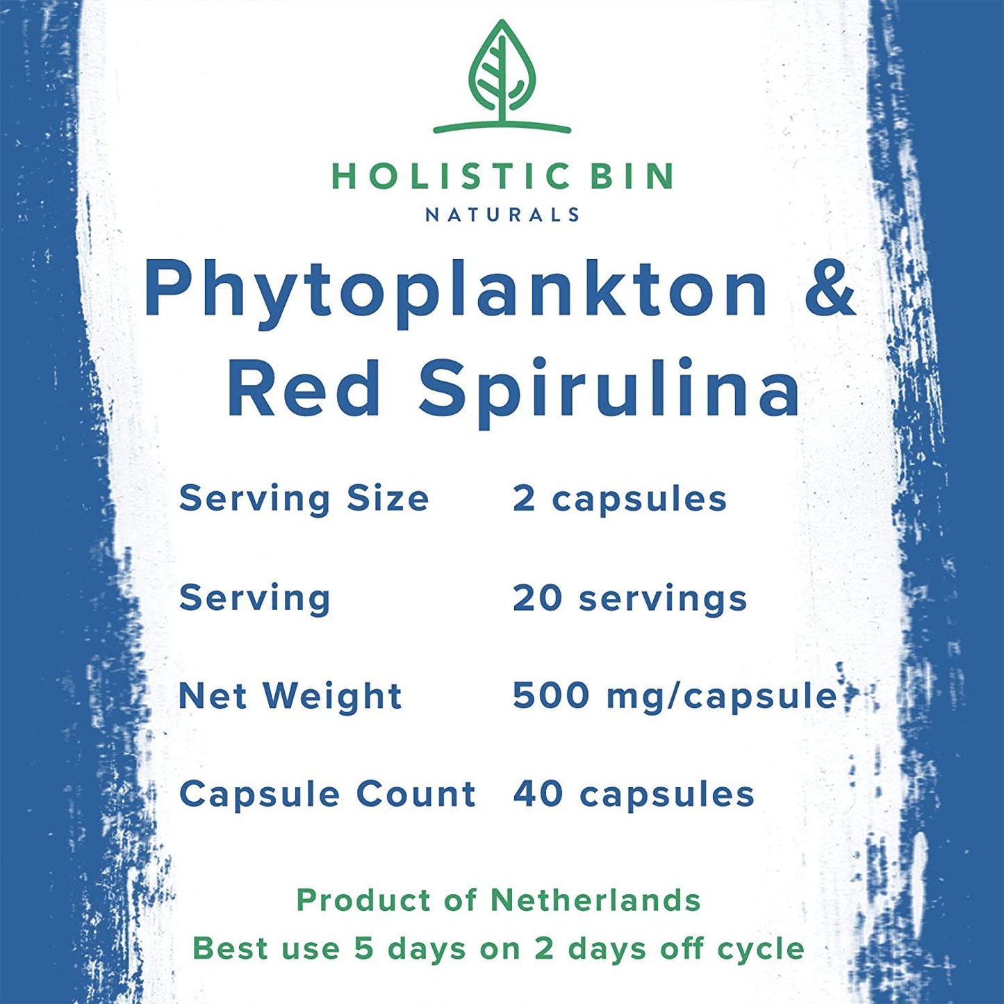 Alkaline Rock Stars Blue Green and Red Algae Supplement - 500mg | Pure Marine Phytoplankton Plus Astaxanthin | Rich in Antioxidants, Chlorophyll, and Vegan Omega 3's | 30 Day Supply (40 Capsules)