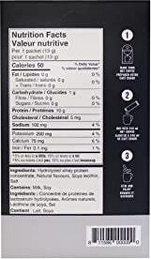 Allo Flavourless Protein Powder for Hot Coffee | Gluten-Free, Clump-Free, Sugar-Free | 10 Grams of Hydrolyzed Whey Protein Powder | Dissolves in Hot Lattes, Matcha, Tea, Hot Chocolate | 10 Per Box