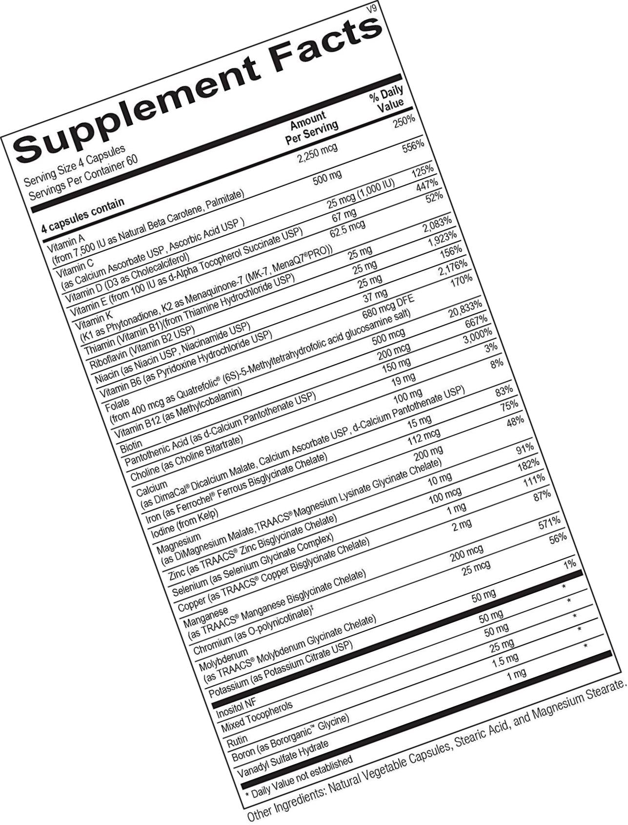 Alpha Base Capsules with Iron 240ct