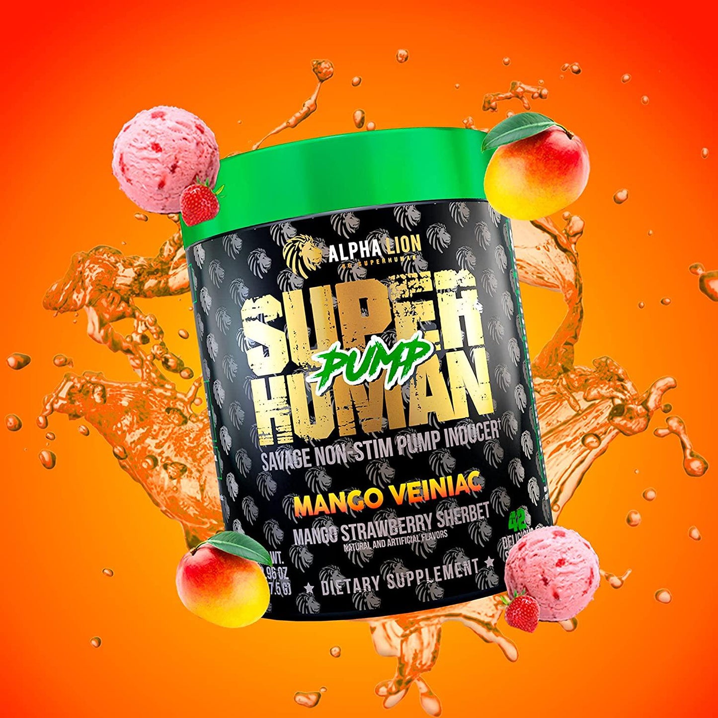 Alpha Lion Pre Workout Stack, Pre Workout, Post Workout, Great Tasting, Clean Energy