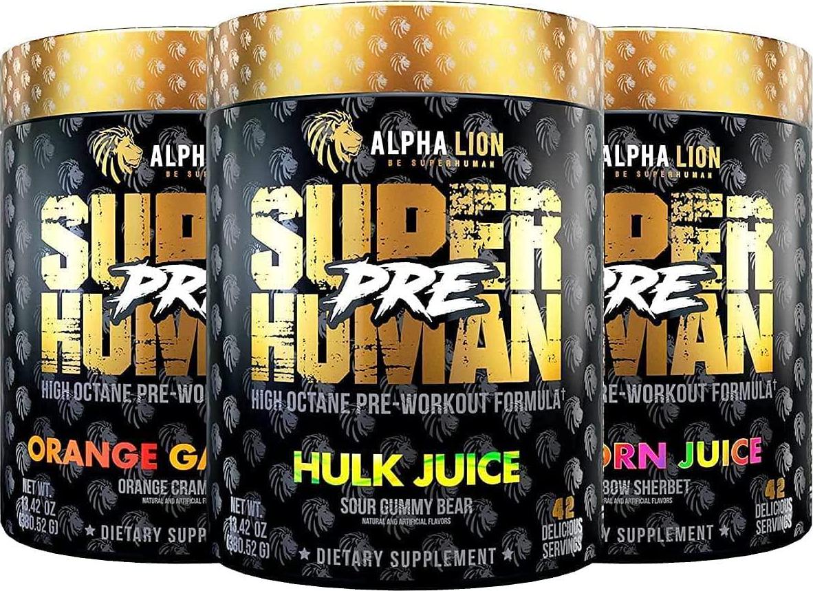 Alpha Lion Pre Workout, Increases Strength and Endurance, Powerful, Clean Energy Without Crash (42 Servings, Miami Vice)