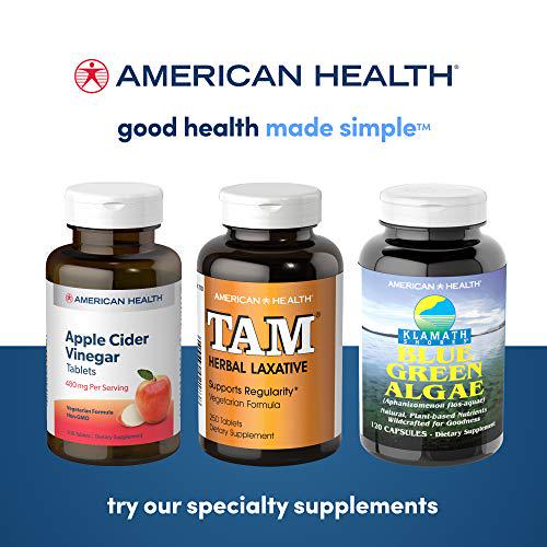 American Health Apple Cider Vinegar Tablets (2 Pack) - Balanced Diet and Exercise Program Support, No Tart Vinegar Taste - Non-GMO, Gluten-Free, Vegetarian - 480 mg, 200 Count - 200 Total Servings