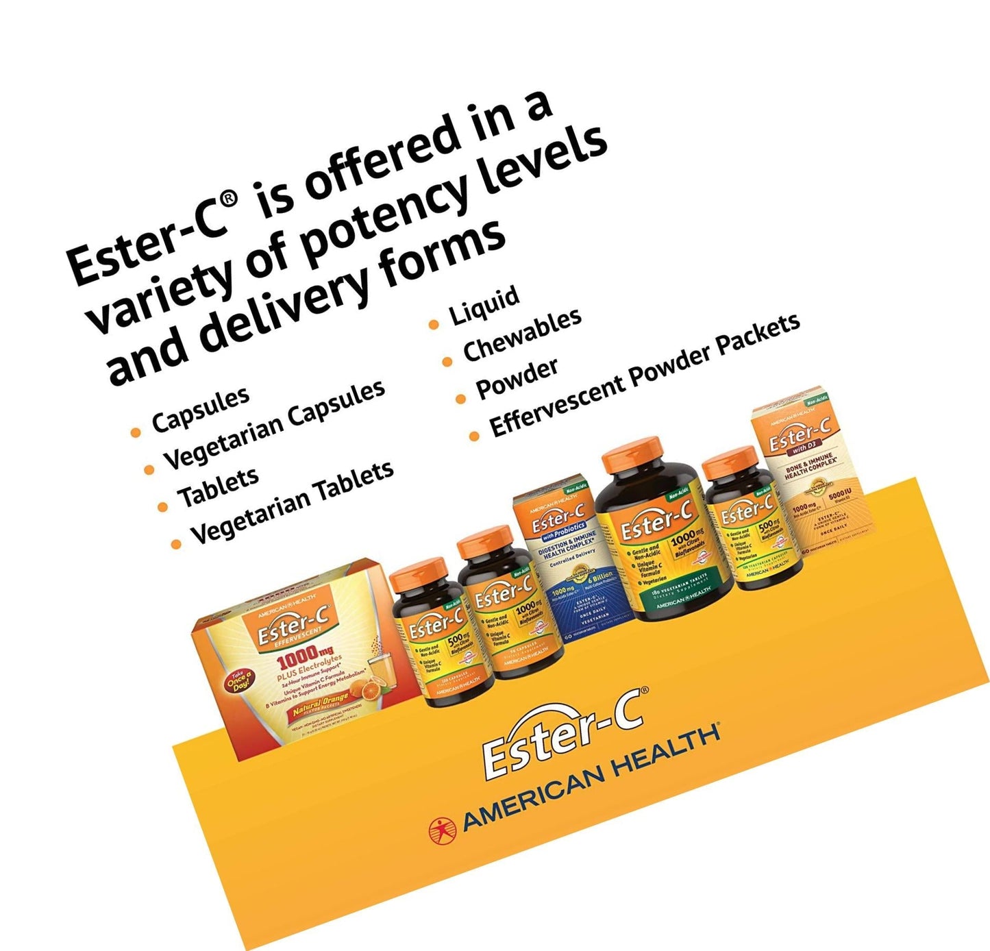 American Health - Ester-C with Citrus Bioflavonoids - 1000 mg. 90 Caps