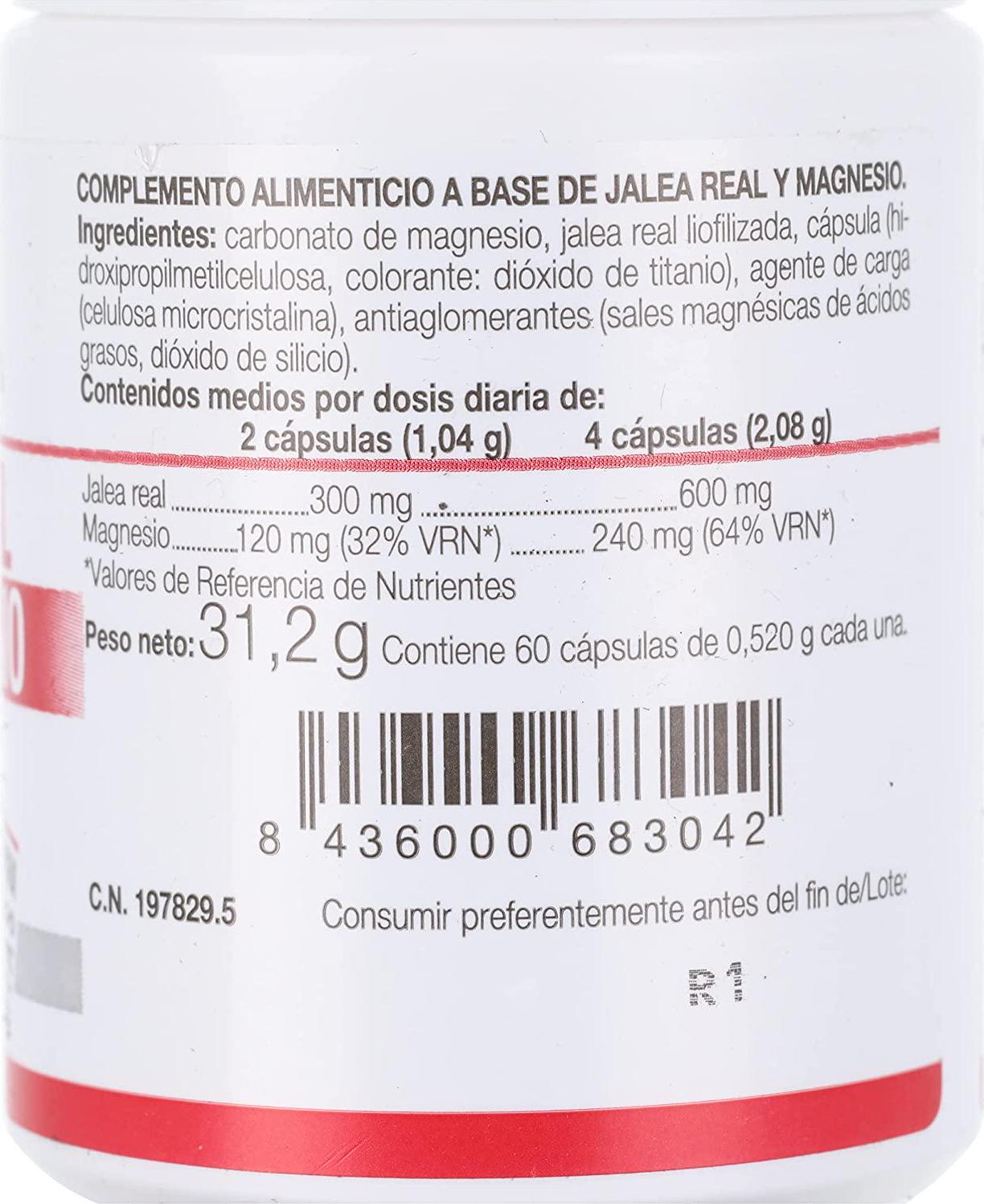 Ana Maria Lajusticia Royal Jelly with MAGNESIO 60cap, Standard, Single