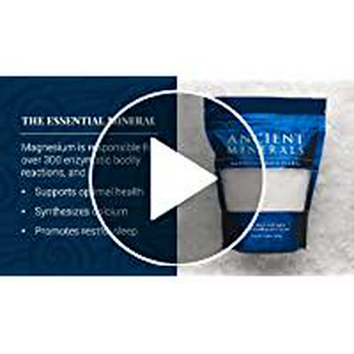 Ancient Minerals Magnesium Bath Flakes - Bathing Alternative to Epsom Salt - Soak in Natural Salts - High-Absorption Efficiency for Relaxation, Wellness and Muscle Relief - 8 lbs