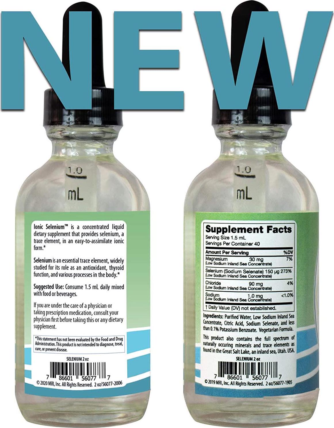 Anderson’s Ionic Selenium Complex, Liquid Selenium Supplement Drops, Supports Thyroid and Immune System, Antioxidant, Ionic Mineral Drops, Fights Free Radicals, 40 Servings, 2 fl oz