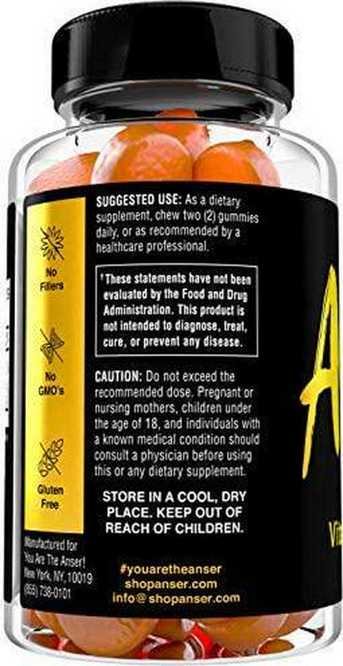 Anser Vitamin D3 Gummies for Immune Support - Great Tasting Supplement for Healthy Heart and Bone Support - Gummy Supplement for Adults and Kids - No Artificial Ingredients - 30 Servings by Tia Mowry