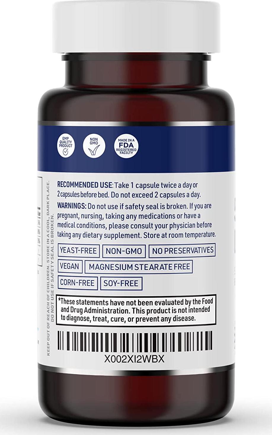 Anxiety Formula by AgeImmune; Anxiety Supplements Complex with L-Theanine, 5-HTP, Vitamins B6, B12 and Magnesium. Doctor Formulated, Magnesium Stearate Free. 60 Capsules.
