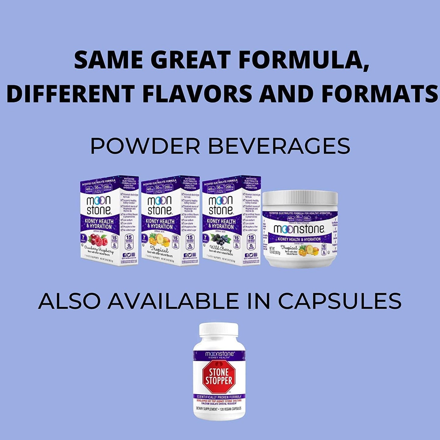 Apple Cider Vinegar Kidney Cleanse and Support Drink Mix by Moonstone Nutrition - ACV Supplement for Detox, Kidney Health, Inflammation, with Magnesium and Electrolytes for Stone Prevention (7 Pack)