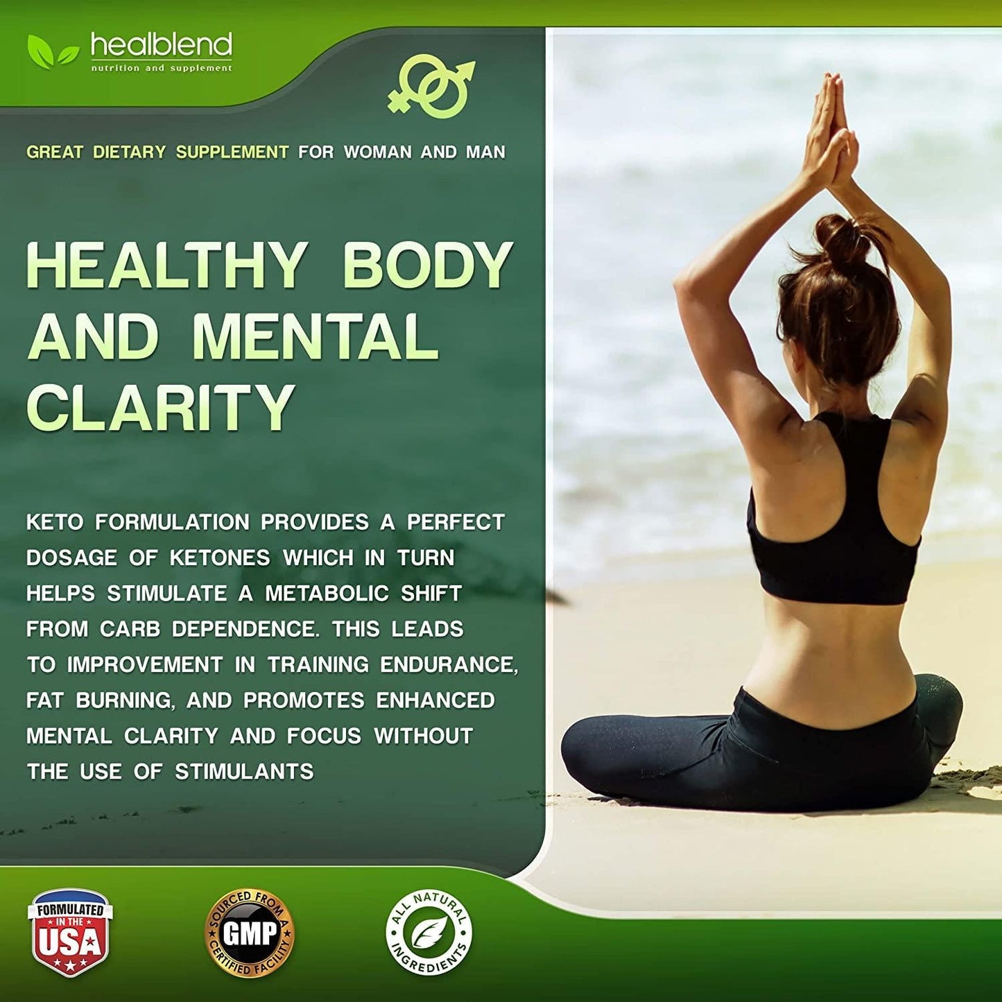 Apple Cider Vinegar with Spirulina and Kelp Dietary Supplement - Metabolism, Detox and Immune Support Formula - Keto Diet Pills for Women Men, 120 Capsules