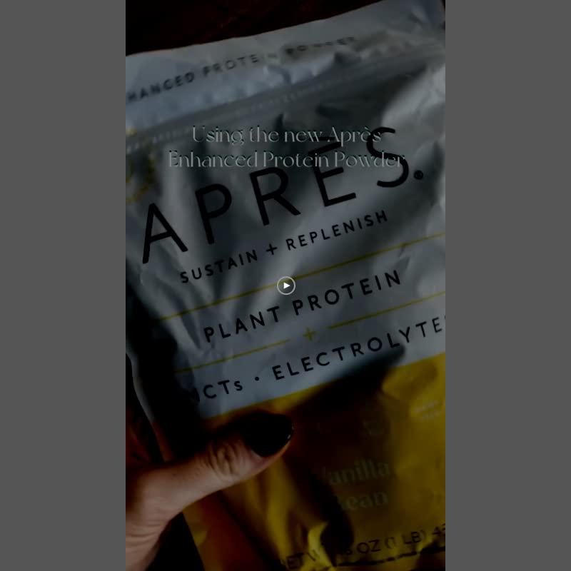 Apres Plant-Based Protein Powder with MCTs and Electrolytes, Sea Salt Chocolate -Vegan, Low Carb, Keto Friendly, Sugar Free, Dairy Free, Gluten Free, Non-GMO | 1 lb. Pouch