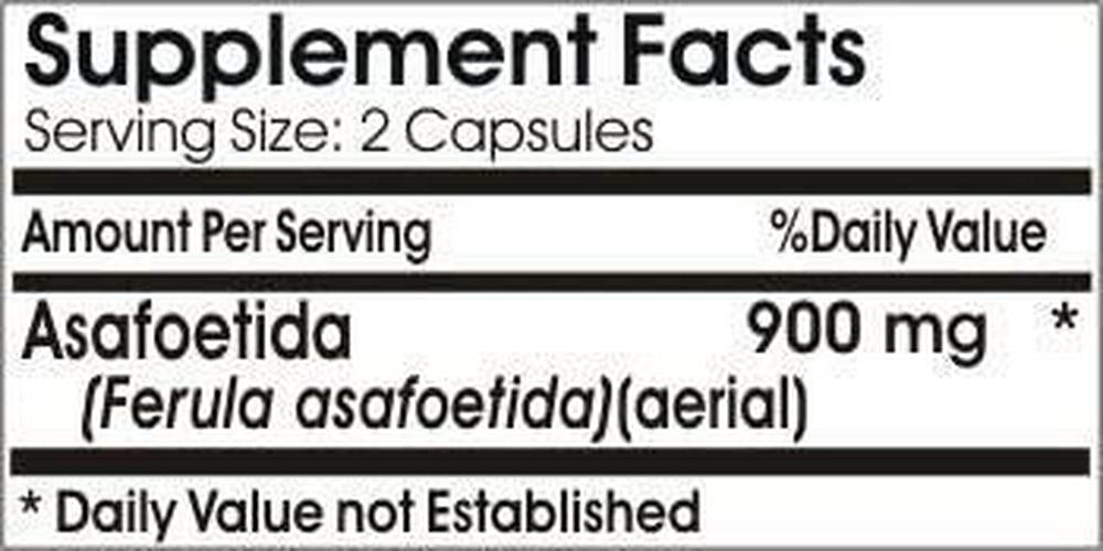Asafoetida 900 mg 90 Capsules- (Non-GMO, Gluten Free, 1.5 Month Supply) Digestive Aid - Made in USA - Vitamins Because