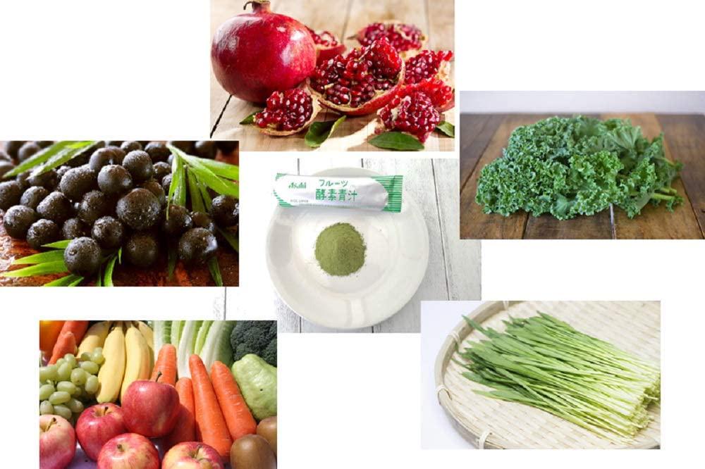 Asahi Young Barley Grass Powder Fruit Mix 30 Sticks Including Stirring Rod