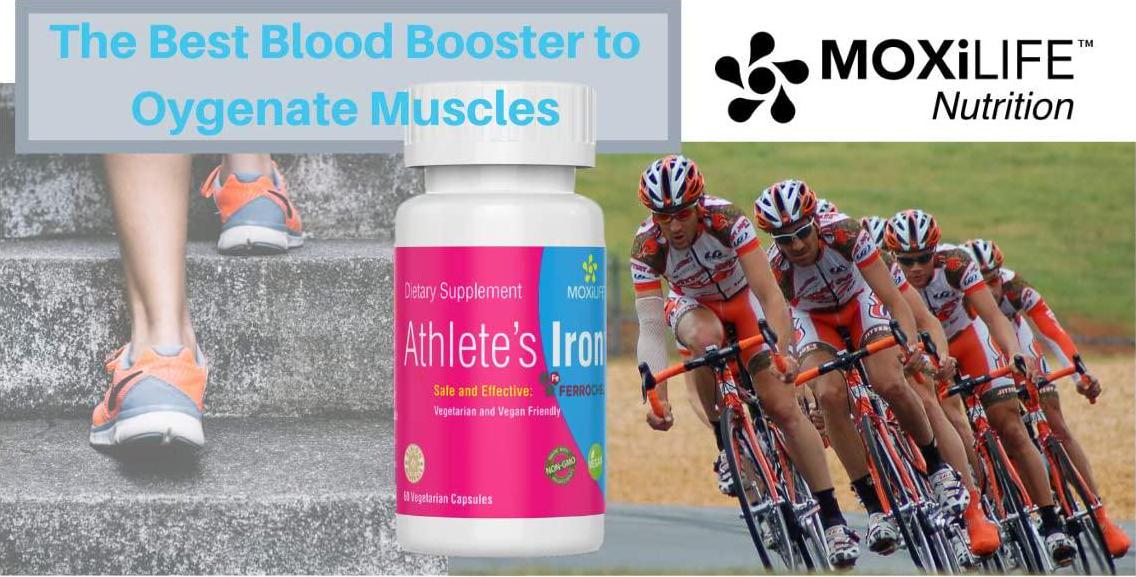 Athletes Iron Supplement Tablets - Natural Blood Builder Supplement Essential RBC and EPO-Booster Increases VO2 Max and Energy. Contains Prebiotics for Improved Gut Health