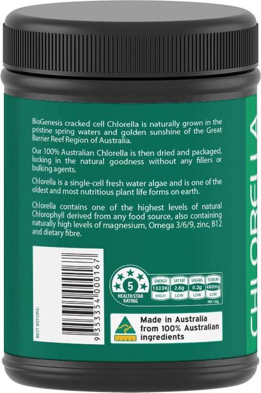Australian Organic Chlorella Tablets, 300 tablets 500mg, Cracked Cell, non GMO, Australian Grown, Purest Quality