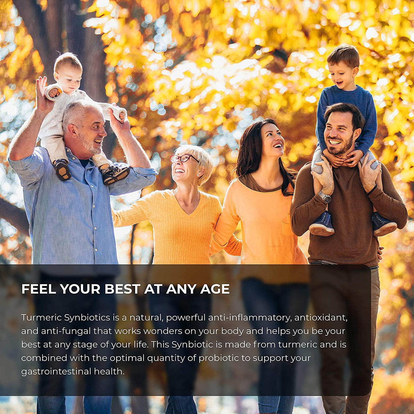 AzmaBiotech Synbiotic | Turmeric 500 mg + Probiotic 10 Billion | 60 Capsules | Vegan and Non-GMO