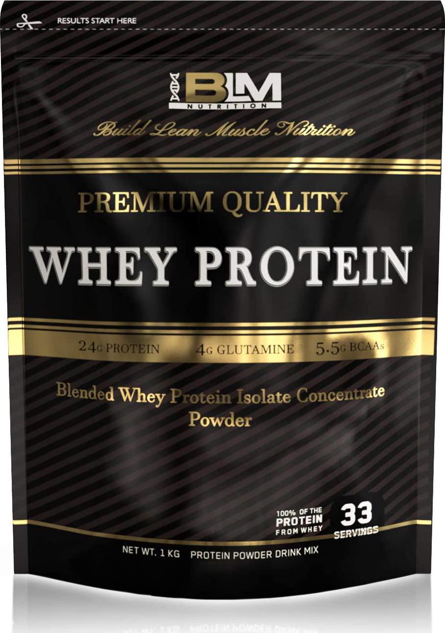 BLM Nutrition Whey Protein Isolate Concentrate, Unflavoured, Unflavoured 4 kilograms