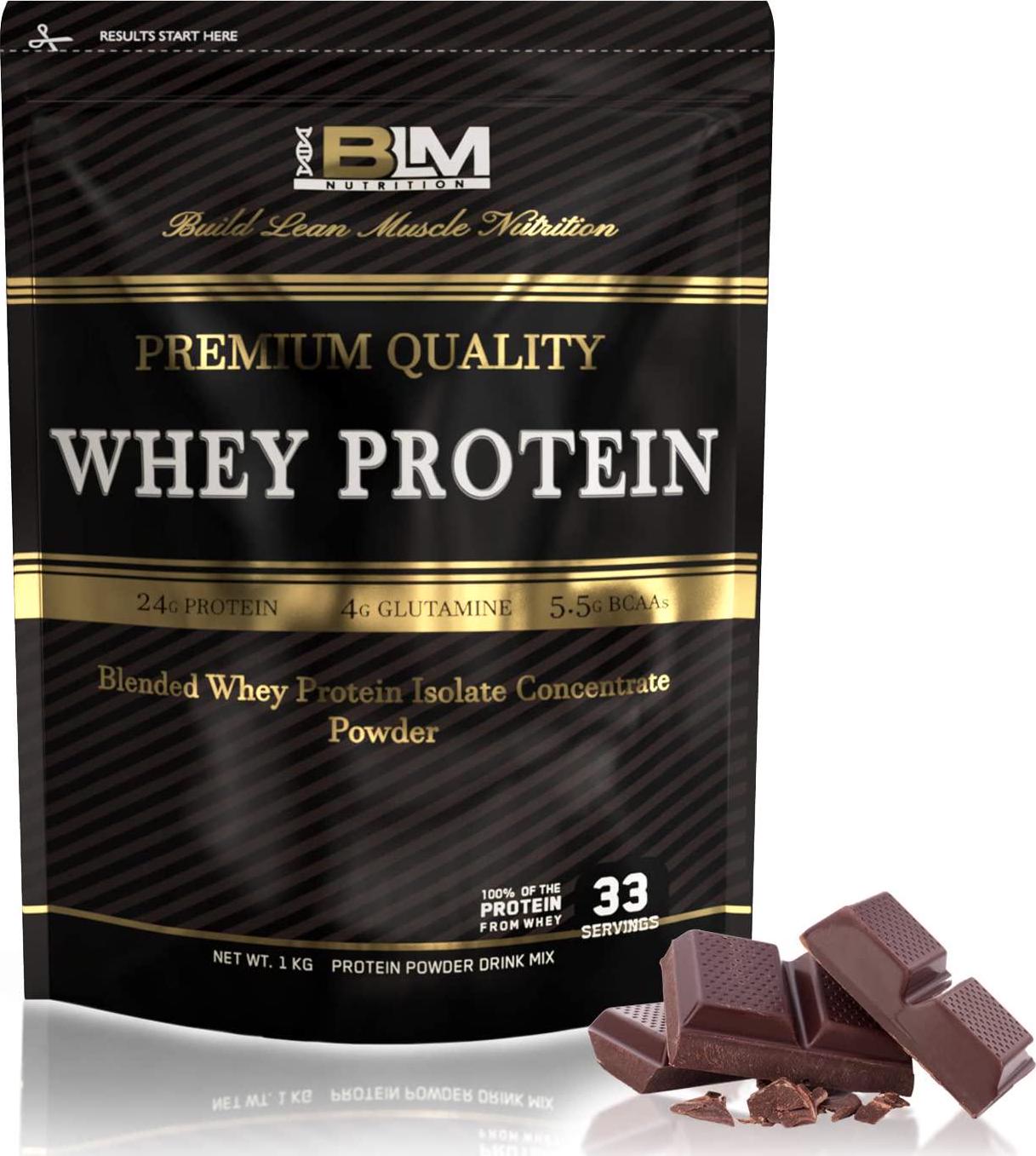 BLM Nutrition Whey Protein Isolate Concentrate, Chocolate, Chocolate 3 kilograms
