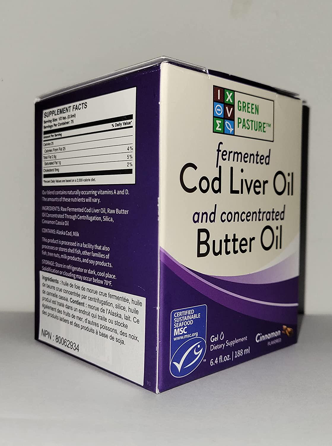 BLUE ICE Royal Butter Oil/Fermented Cod Liver Oil Blend-Cinnamon Tingle