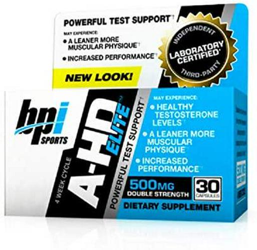 BPI A-HD Elite, 500 mg, 30 Count