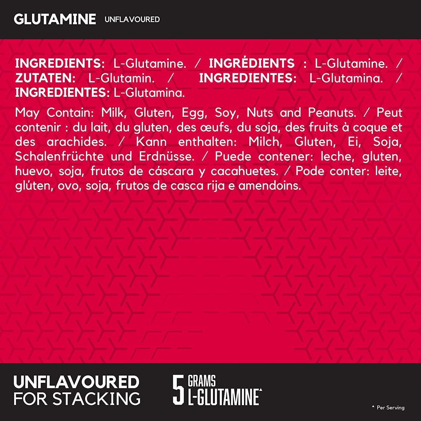 BSN DNA Glutamine, L-Glutamine Amino Acid Powder, Unflavoured, 309 g, 60 Servings