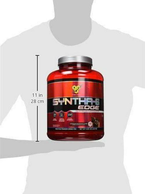 BSN SYNTHA-6 EDGE Protein Powder, Whey Protein, Hydrolyzed Whey, Micellar Casein, Milk Protein Isolate, Flavor: Chocolate Milkshake, 48 Servings