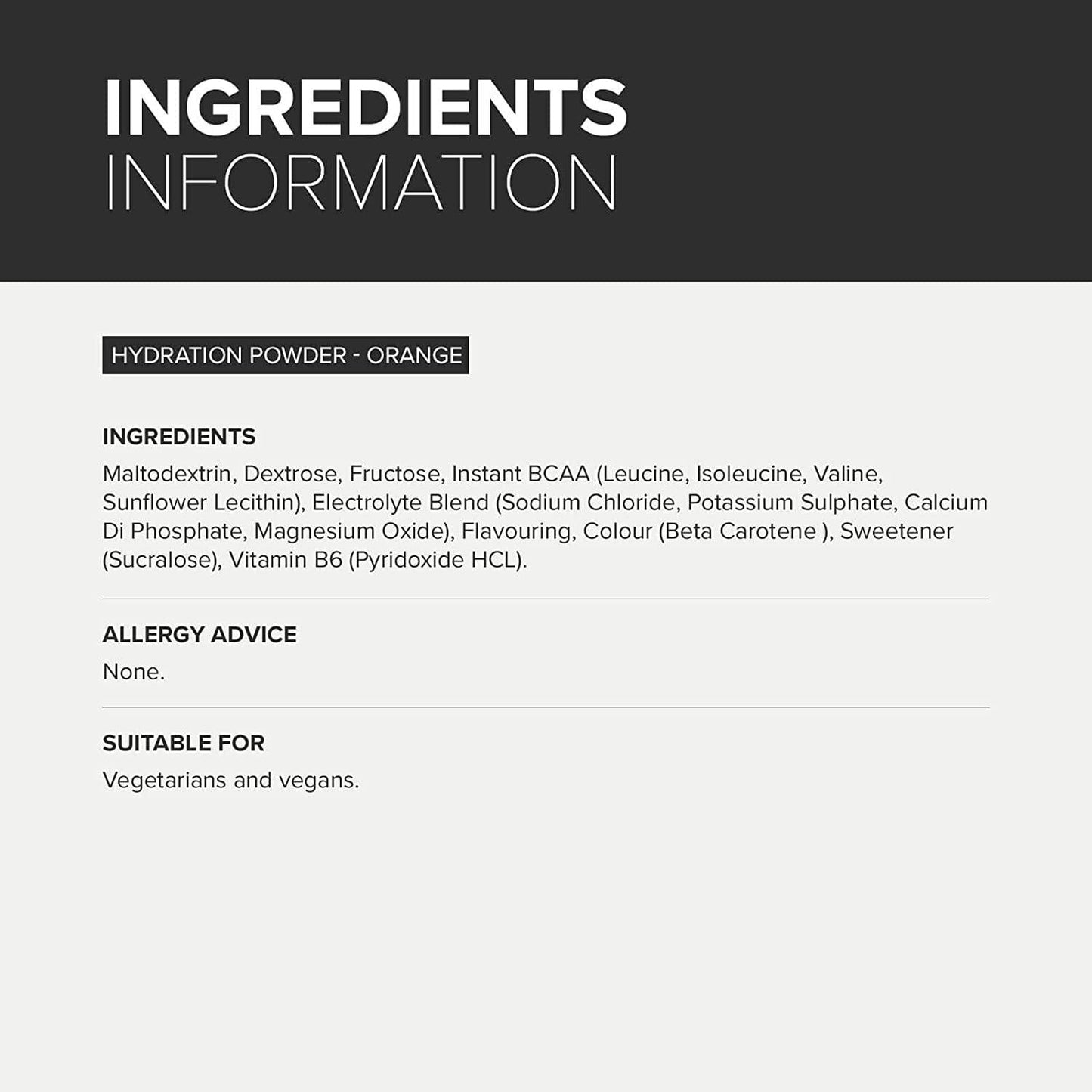 BULK POWDERS Complete Hydration Powder, Sports Drink, Orange, 500 g